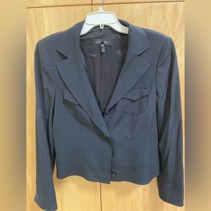 Escada black cropped blazer